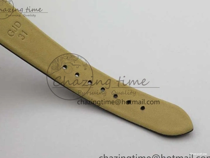 0420 StreetReady Ladies’ De Ville Trésor Diamond SS 3AF 1:1 Best Edition White MOP Dial RG Markers On Black Fabric strap Swiss Quartz 7884